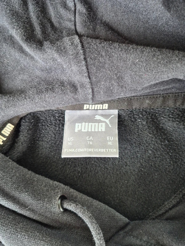 Puma Herren Kapuzenpullover in Faded Black  Anthrazit – Gr. XL