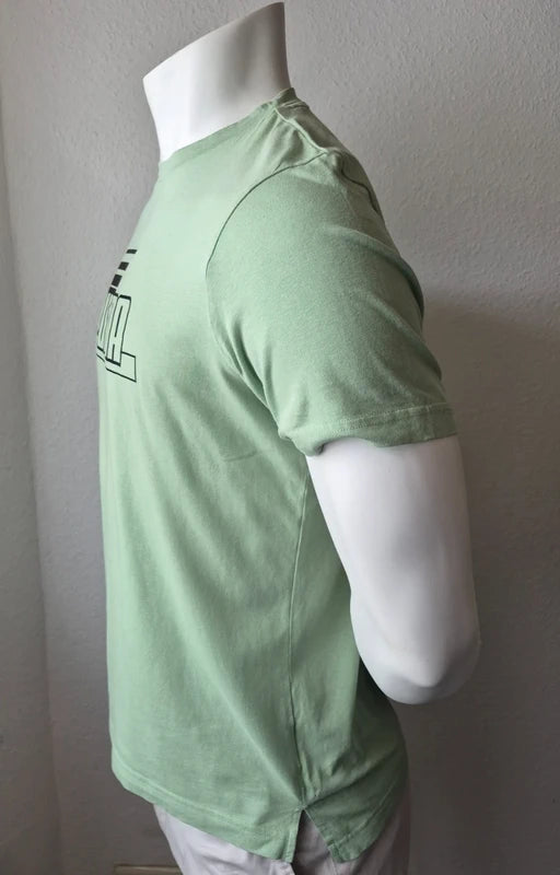 Puma Retro Logo T-Shirt – Salbeigrün / Mint – Gr. M (Sehr gut - mit minimalem Makel)