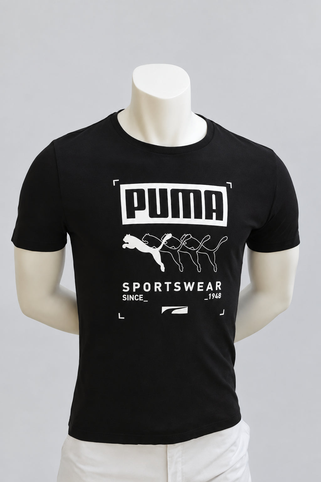 Puma Sportswear T-Shirt "Since 1948" in Schwarz – Gr. S