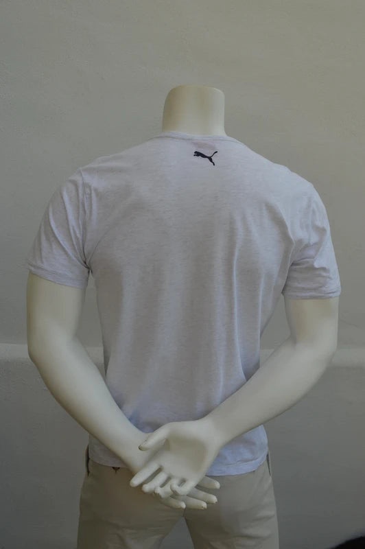 Puma „Free Your Mind“ Grafik-T-Shirt – Grau-Melange – Gr. M (Sehr gut)
