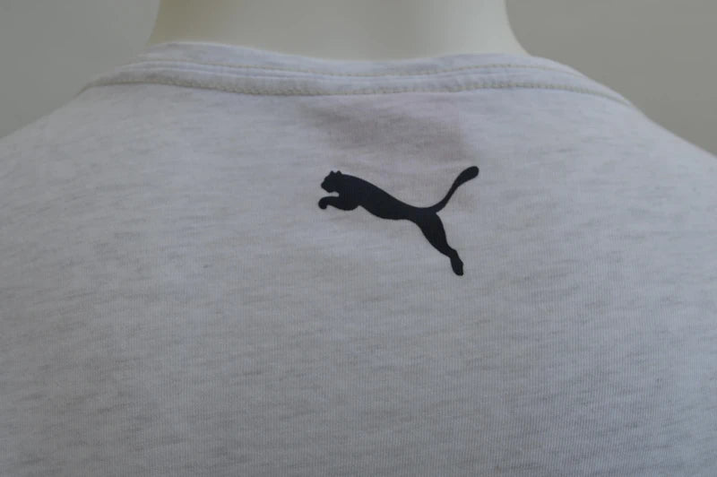 Puma „Free Your Mind“ Grafik-T-Shirt – Grau-Melange – Gr. M (Sehr gut)