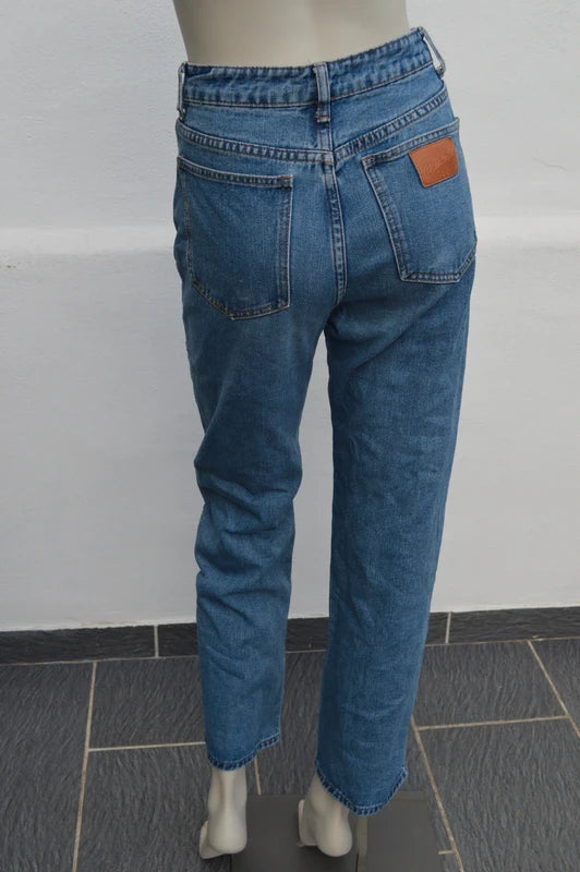 SHEIN Damen High-Waist Jeans Wonderful in Mid-Blue – Gr. XS (34)