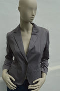 Seven Sisters „Lace“ Jersey-Blazer mit Spitze – Grau – Gr. M (Guter Zustand)