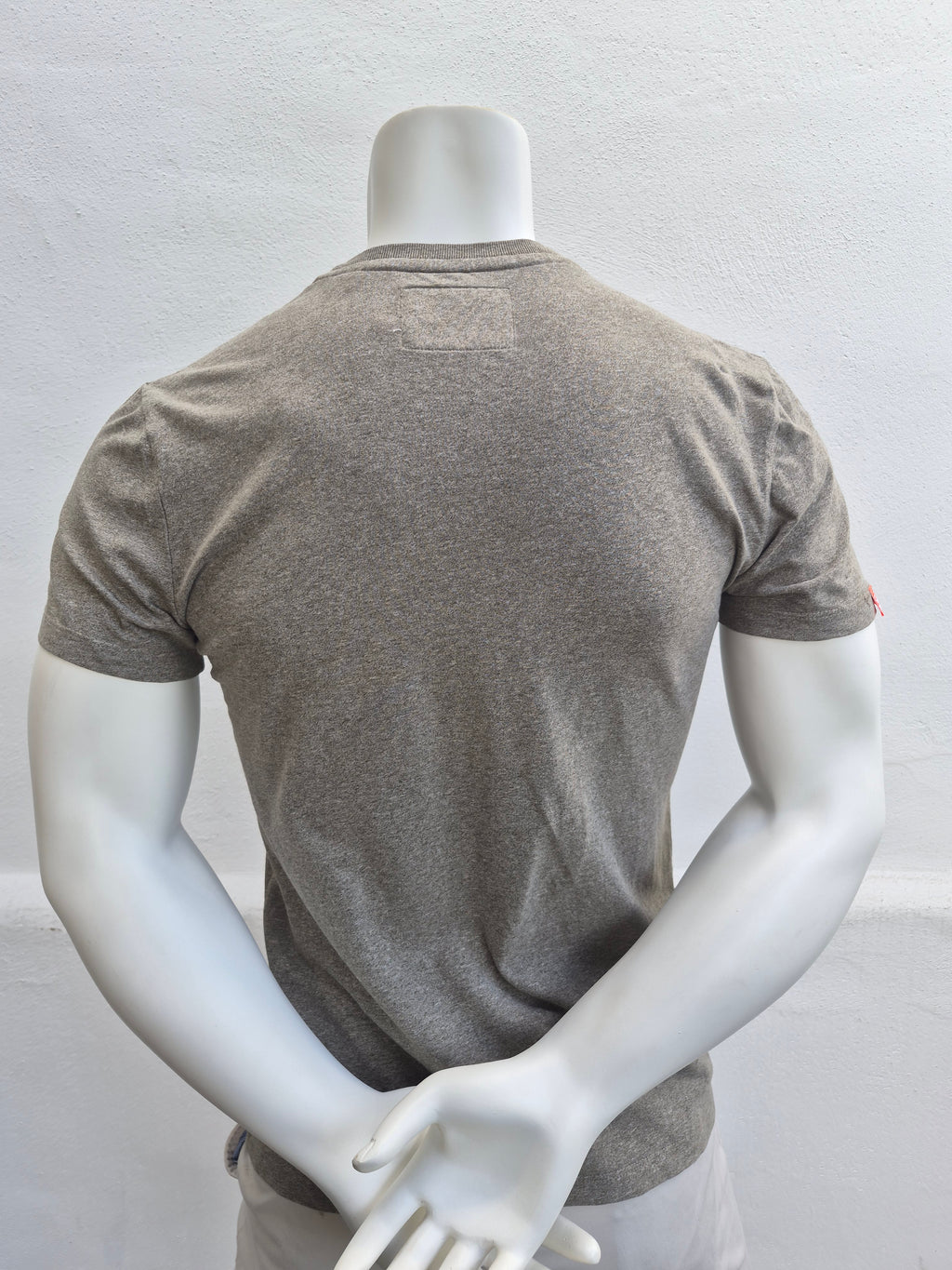 Superdry Orange Label Classic T-Shirt – Khaki Meliert – Größe M