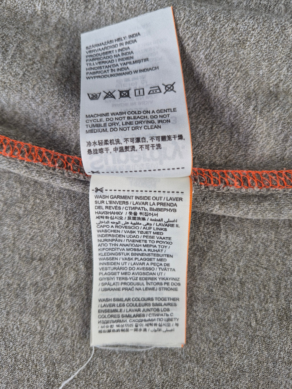 Superdry Orange Label Classic T-Shirt – Khaki Meliert – Größe M