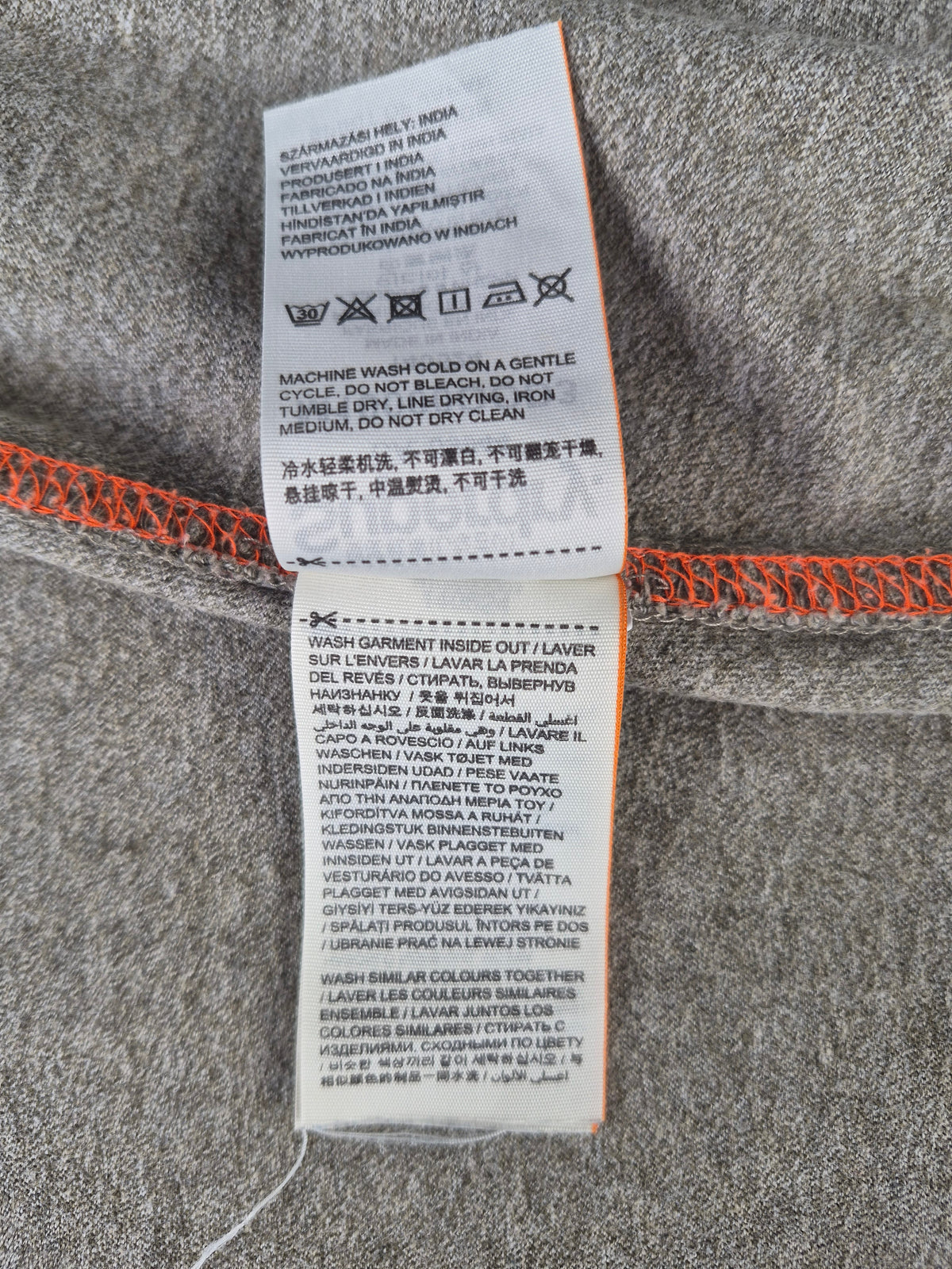 Superdry Orange Label Classic T-Shirt – Khaki Meliert – Größe M