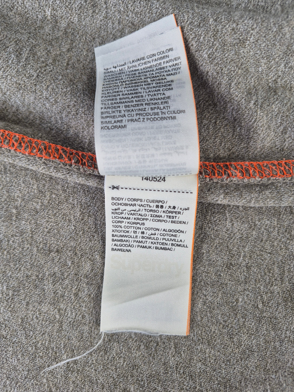 Superdry Orange Label Classic T-Shirt – Khaki Meliert – Größe M