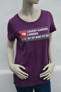 The North Face Damen T-Shirt Covent Garden London in Violett – Gr. L