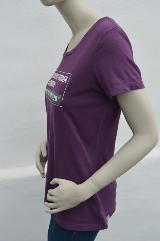 The North Face Damen T-Shirt Covent Garden London in Violett – Gr. L