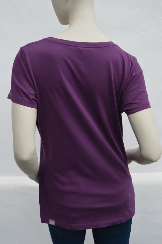 The North Face Damen T-Shirt Covent Garden London in Violett – Gr. L