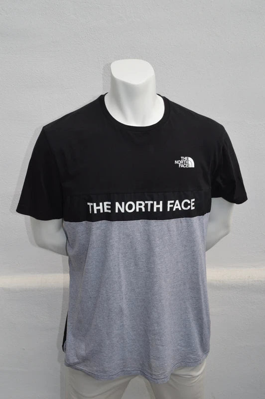 The North Face Herren Color-Block T-Shirt in SchwarzGrau – Gr. XL