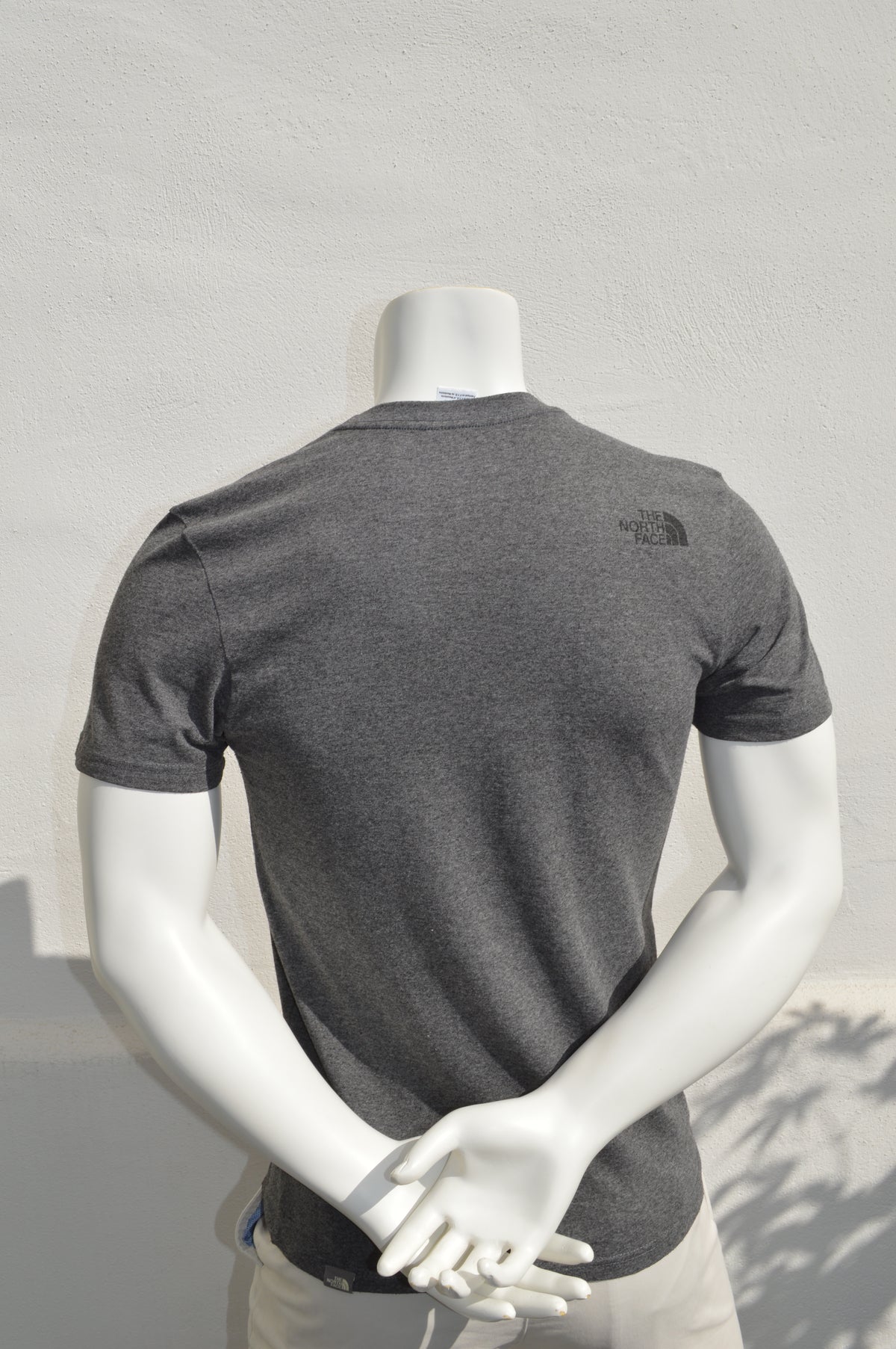 The North Face T-Shirt Grau Melange – Mountain Print Größe M