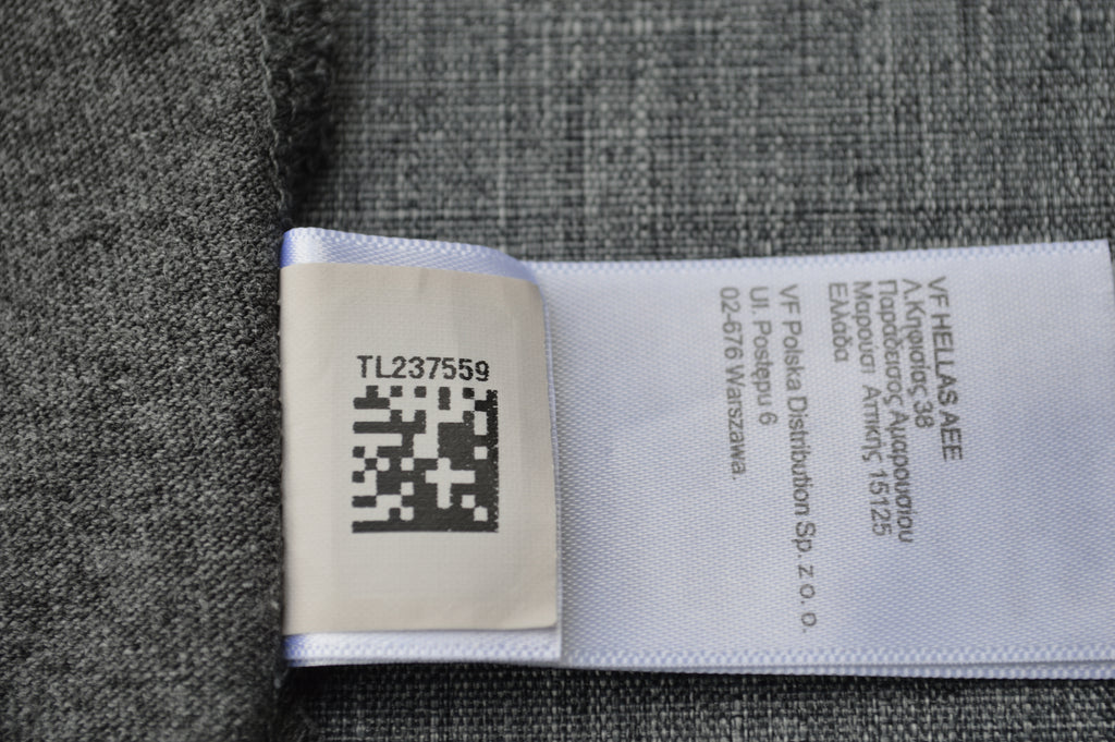 The North Face T-Shirt Grau Melange – Mountain Print Größe M