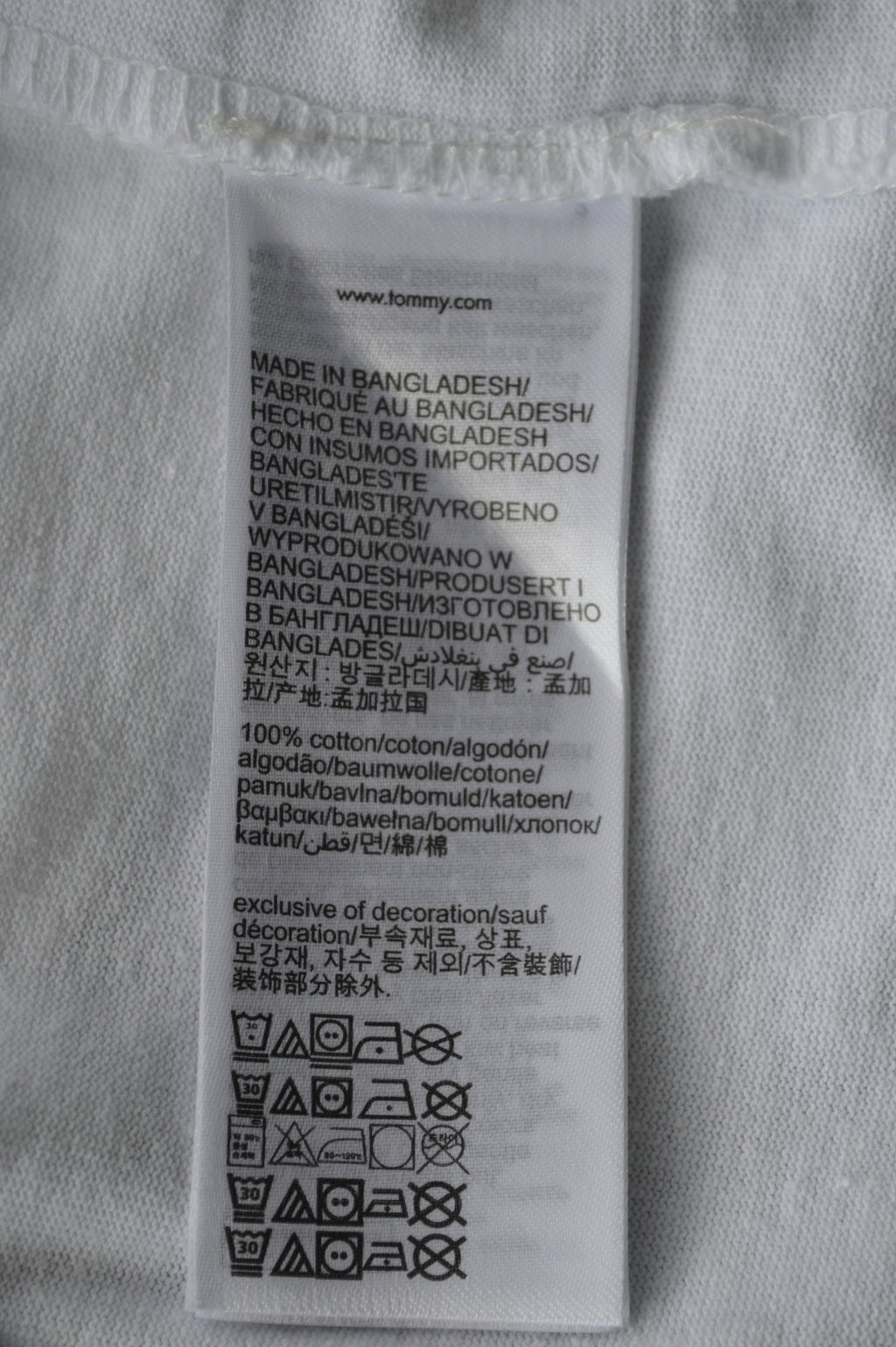 Tommy Hilfiger Tommy Jeans Herren T-Shirt Weiß – Größe S