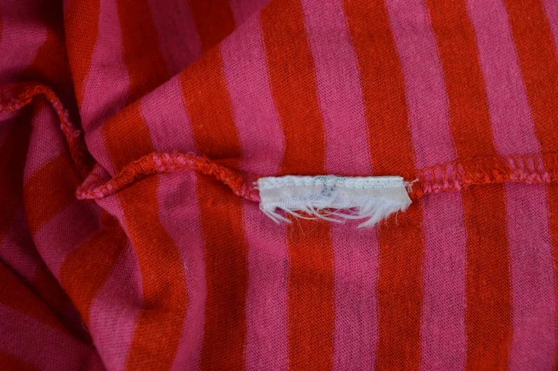 Tommy Jeans Damen Streifen T-Shirt in PinkRot – Gr. S