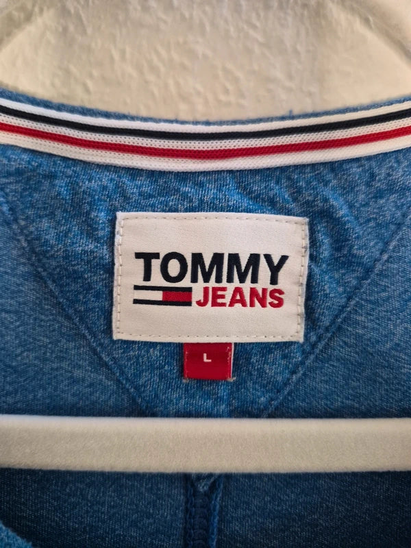 Tommy Jeans Herren Classic Logo T-Shirt in Navy-Blau – Gr. L