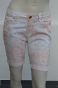 Toxik3 Damen Premium Stretch-Bermuda mit edlem Damast-Muster – Gr. L (40)