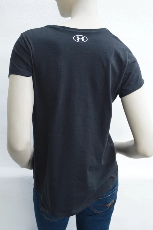 Under Armour Classic Big Logo Damen T-Shirt in Schwarz – Gr. XSS (Tag YXL)