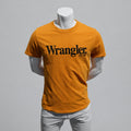 Wrangler Logo T-Shirt mit "EST.1947" Frontprint in Senfgelb – Gr. M