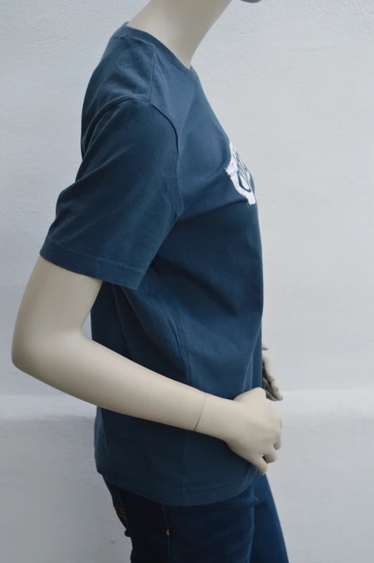 adidas Damen/Girls Brushstroke Logo T-Shirt in Graublau – Gr. XS/S