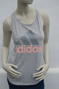 adidas Damen Racerback Tank Top in Grau-Meliert – Gr. S