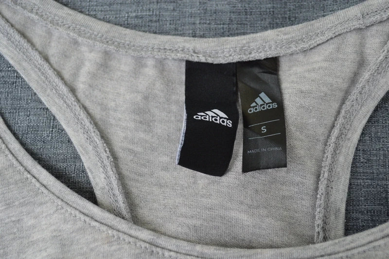adidas Damen Racerback Tank Top in Grau-Meliert – Gr. S
