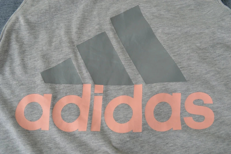 adidas Damen Racerback Tank Top in Grau-Meliert – Gr. S