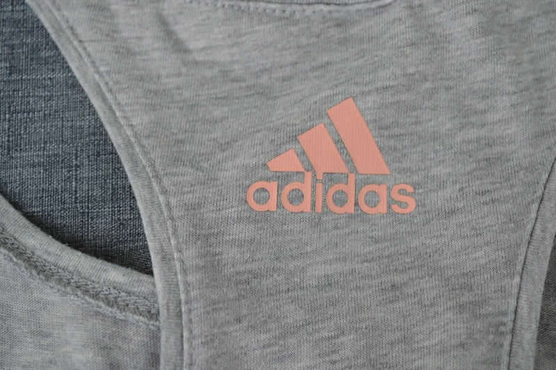 adidas Damen Racerback Tank Top in Grau-Meliert – Gr. S