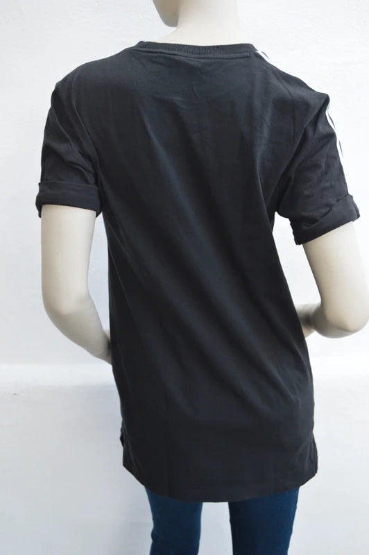 adidas Originals 3-Stripes Long T-Shirt  Kleid in Schwarz – Gr. 32 (XS)
