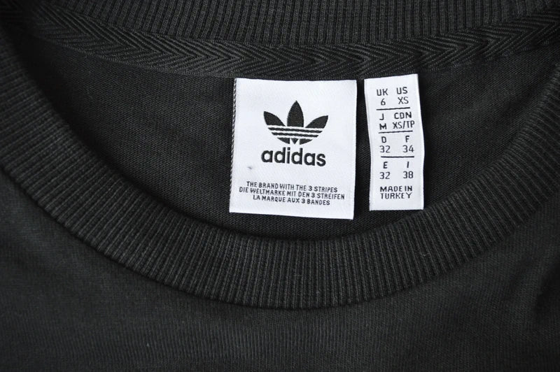 adidas Originals 3-Stripes Long T-Shirt  Kleid in Schwarz – Gr. 32 (XS)