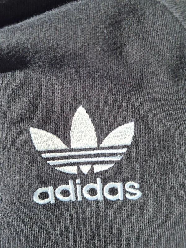 adidas Originals Damen 3-Stripes California Ringer T-Shirt in Schwarz – Gr. M (D 38)