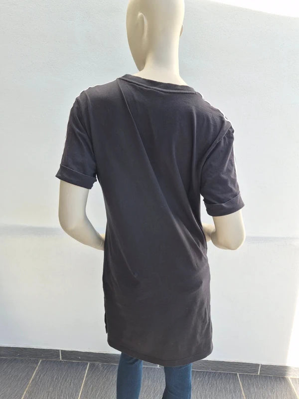 adidas Originals Damen 3-Stripes Tee Dress in Schwarz – Gr. M (D 38)