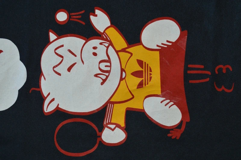 adidas Originals "Year of the Pig" Table Tennis Vintage T-Shirt in Schwarz – Gr. S/M